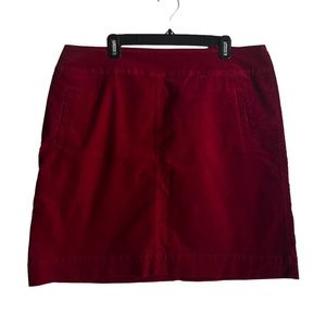 Talbots Red A-Line Skirt